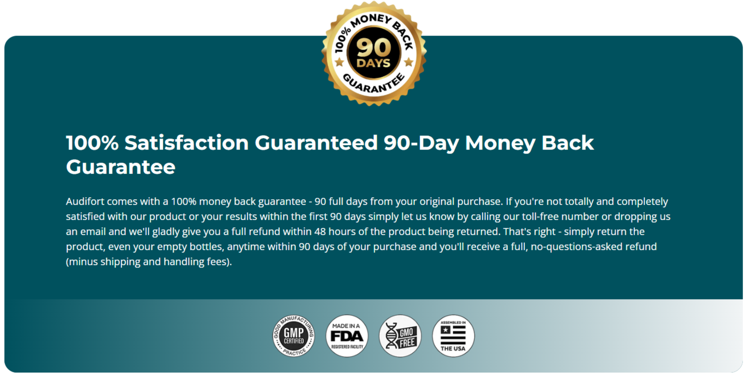 AudiFort money back