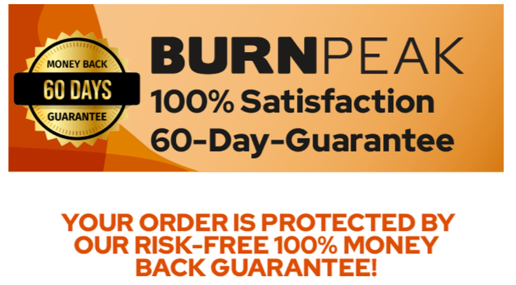 Burn Peak money back guarantee