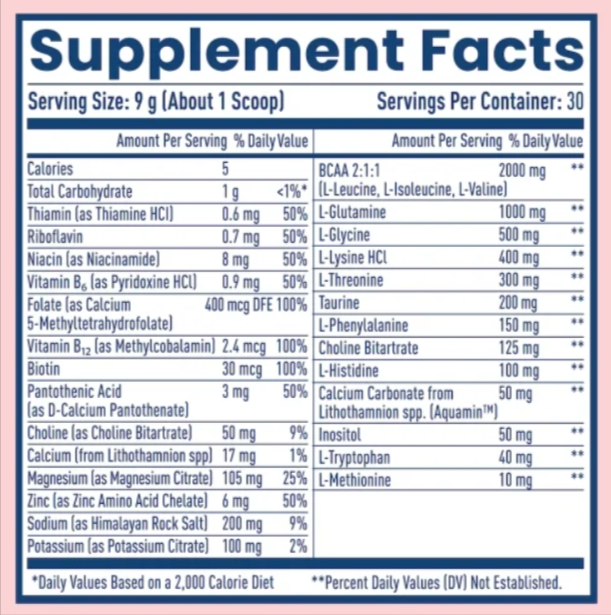 Native Path Native Hydrate Supplement facts