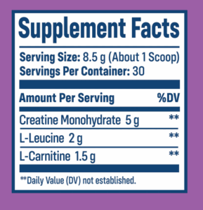 NativePath Native Creatine Supplement facts