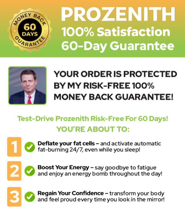 ProZenith money back guarante
