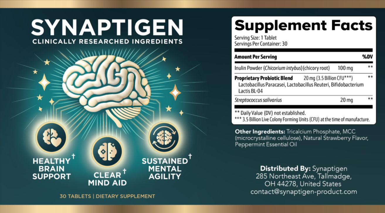 Synaptigen supplement facts